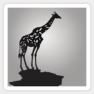 Girrafe Shadow Silhouette Anime Style Collection No. 148 Sticker